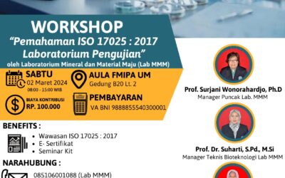Workshop Pemahaman ISO 17025:2017 Labolatorium Pengujian